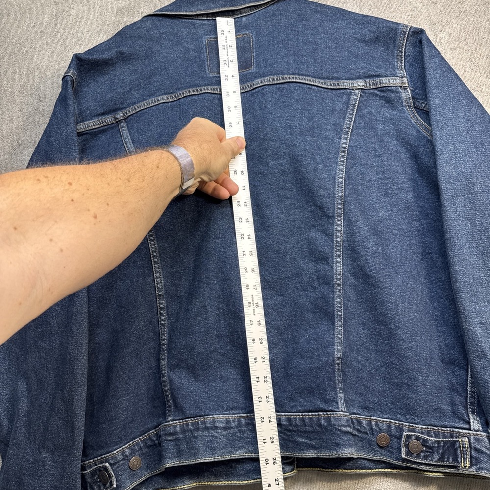 Levi's Men's‎ Trucker Jacket XXL Denim Blue Classic Jean Coat Levi Strauss - Picture 11 of 14